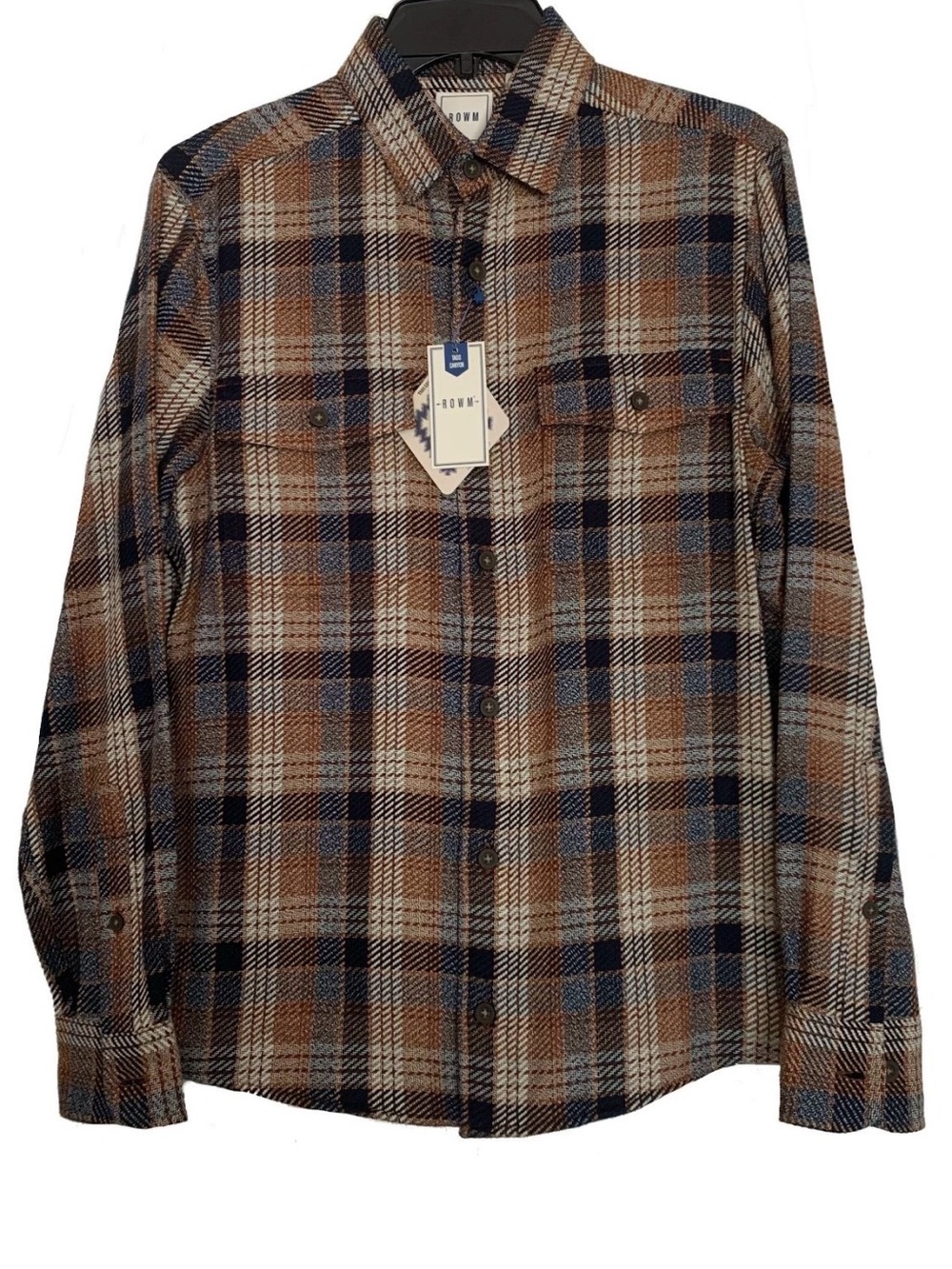 NEW Size S Men's Rowm Taos Canyon Shirt Jacket Heavyweight Button Up Rust $79